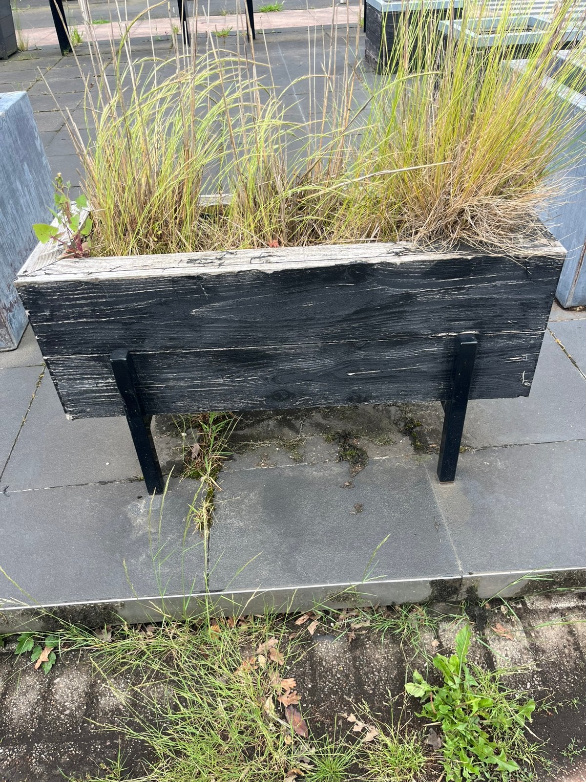 Plantenbakken op Metalen Frame – 2 Stuks, Tuin en Terras, Ophalen, Rechthoekig, Hout