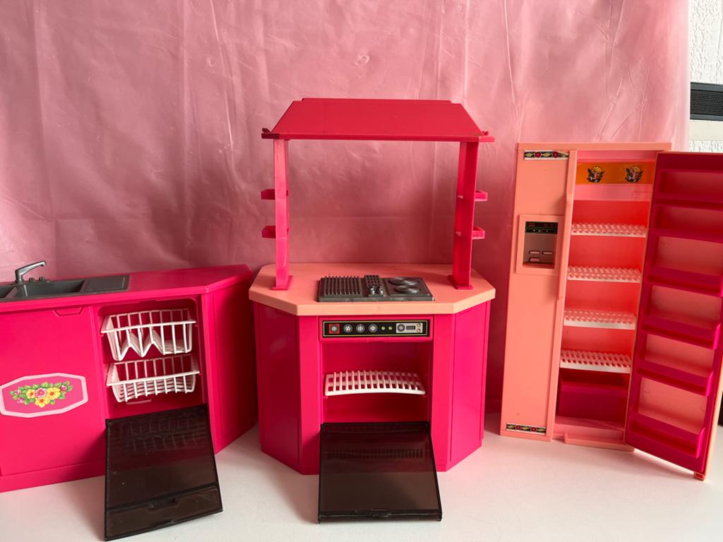 Vintage Mattel Barbie Keuken Jaren '80/'90 - Compleet Set, Ophalen of Verzenden, Gebruikt, Pop