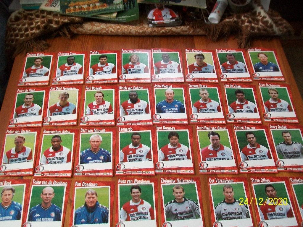 Feyenoord Spelerskaarten seizoen 2000-2001 - 32 kaarten, Verzenden, Zo goed als nieuw, Feyenoord, Spelerskaart