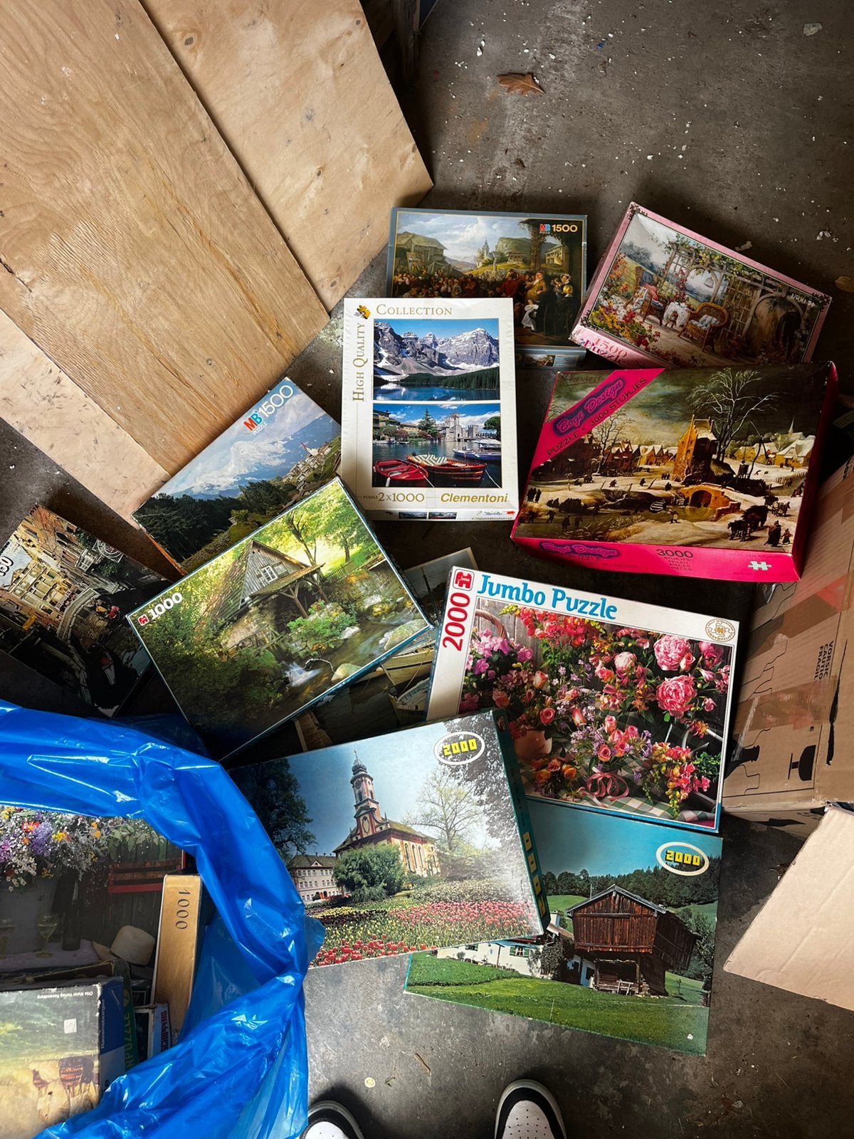 Puzzels 23 dozen puzzels, 520-2000 stukjes, Ophalen of Verzenden, Meer dan 1500 stukjes, Zo goed als nieuw