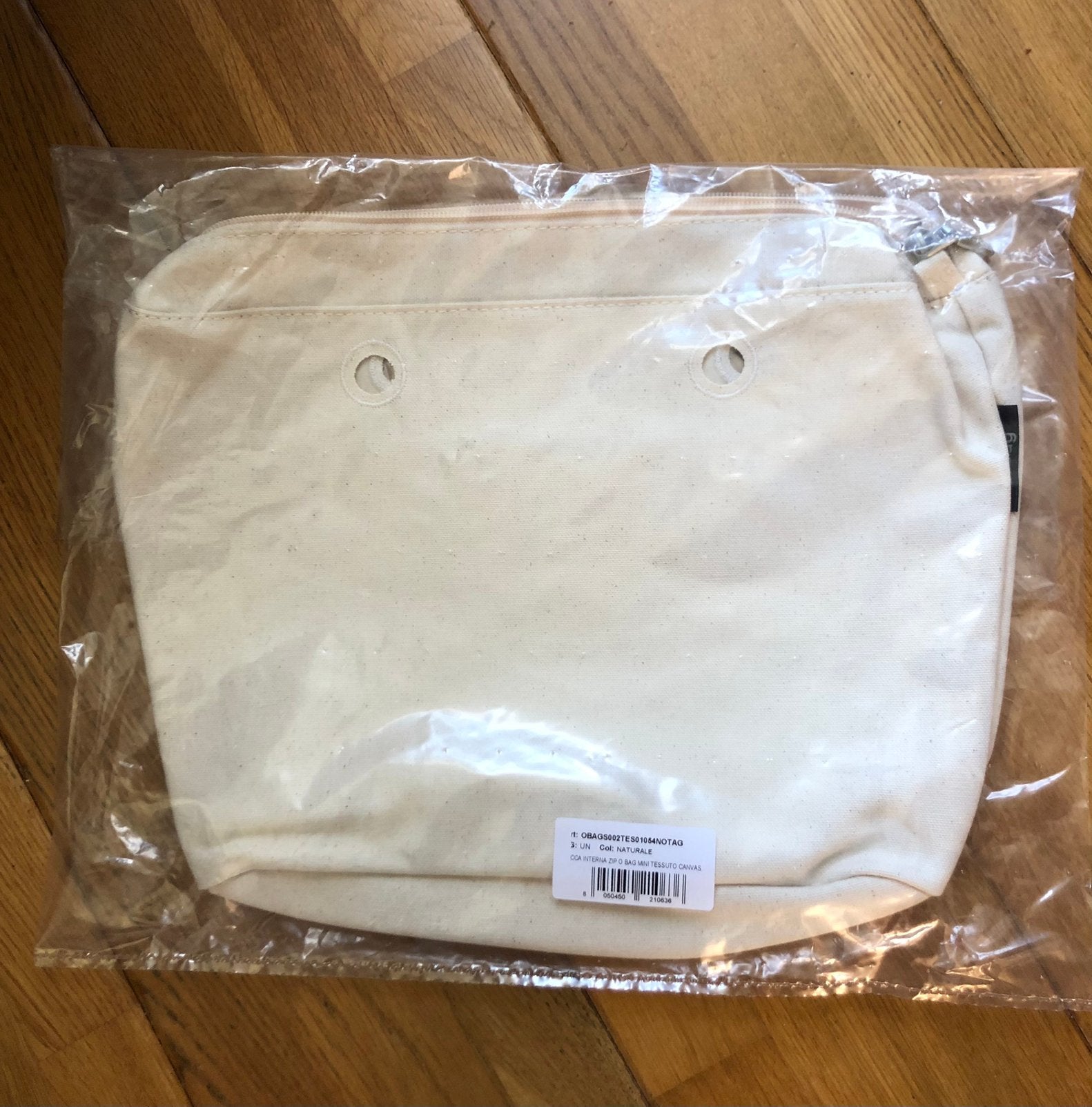 Naturelkleurige canvas binnentas voor de o-bag mini, Sieraden, Tassen en Uiterlijk, Ophalen of Verzenden, Nieuw