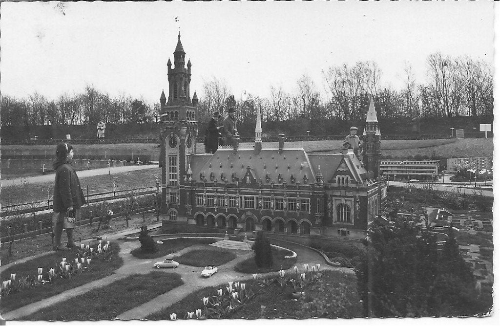 Zeldzame ansichtkaart Madurodam Vredespaleis 1961, Ophalen of Verzenden, 1960 tot 1980, Gelopen, Zuid-Holland