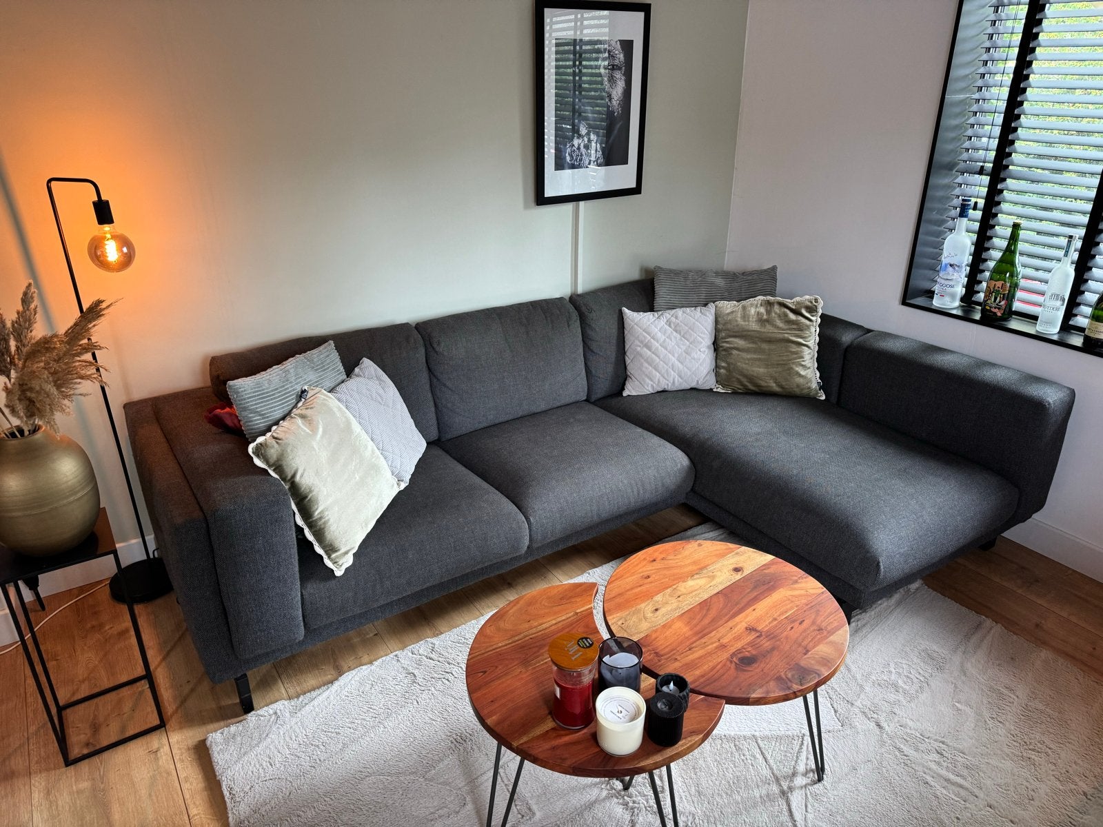 Ikea Nockeby bank in gebruikte maar nette staat!, Huis en Inrichting, Ophalen, 250 tot 300 cm, Gebruikt, Hoekbank