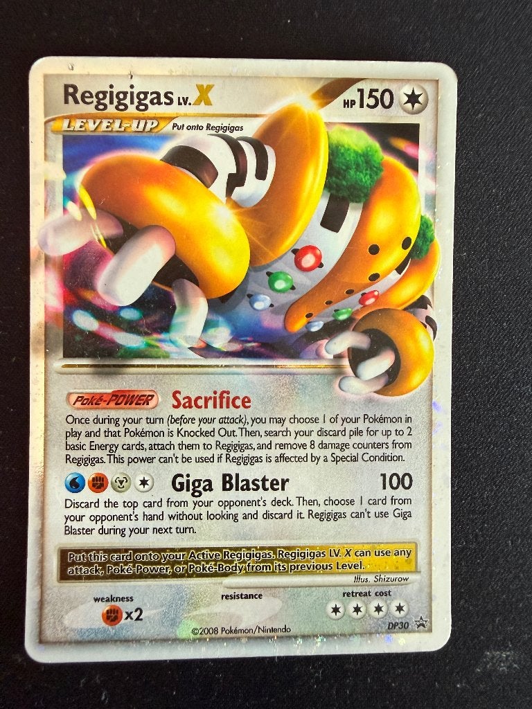 Pokémon kaart Regigigas X DP30, Ophalen of Verzenden, Gebruikt, Losse kaart