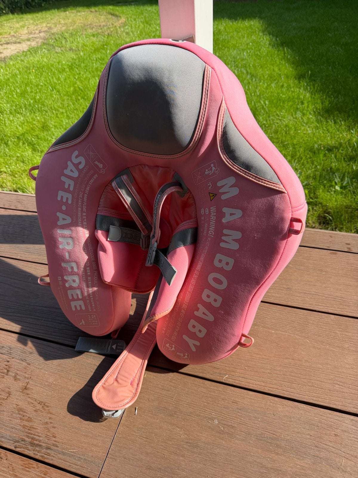 Mambobaby Zwemtrainer met 2-kliks beveiliging 0-24 maanden, Ophalen, Zwemtrainer, Handgrepen, Mambobaby