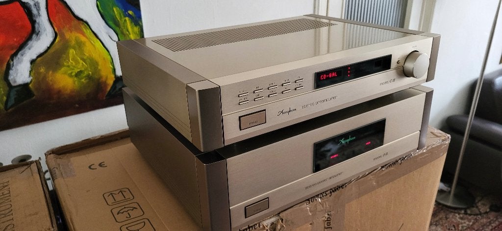 HIGH END ACCUPHASE C-11 + P-11, Zo goed als nieuw, 120 watt of meer, Stereo, Ophalen