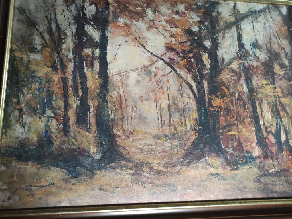 Schilderij Frans de Nocker herfst, Antiek en Kunst, Kunst | Schilderijen | Abstract, Ophalen