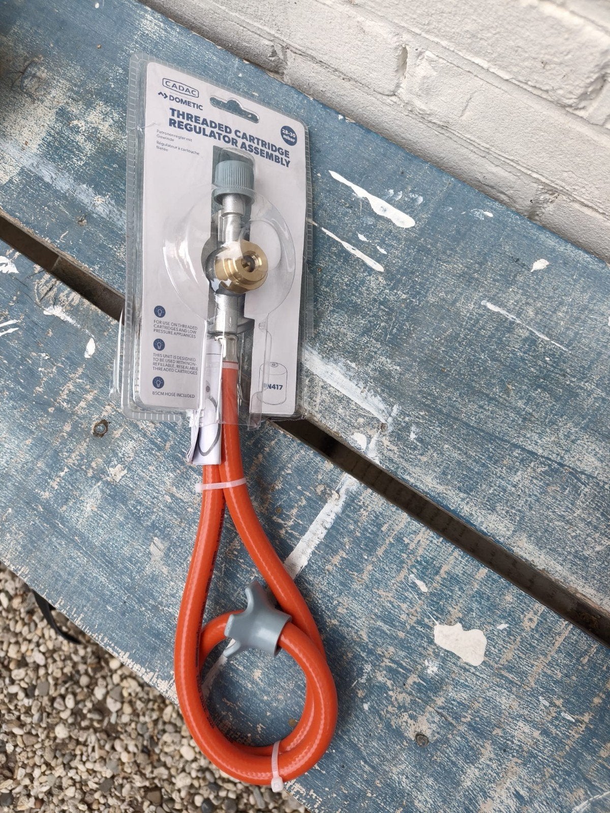 Cadac Dometic EN417 gasslang met drukregelaar 30 mbar, Ophalen of Verzenden, Nieuw