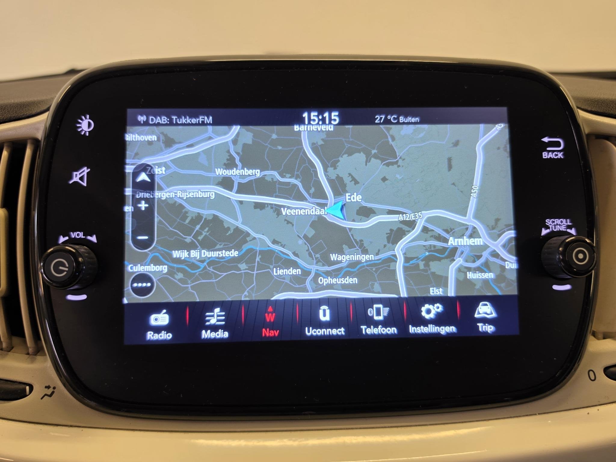 Fiat 500 C 1.0 Hybrid Dolcevita | Navigatie | Climate Contro, Voorwielaandrijving, Stof, 4 stoelen, Wit
