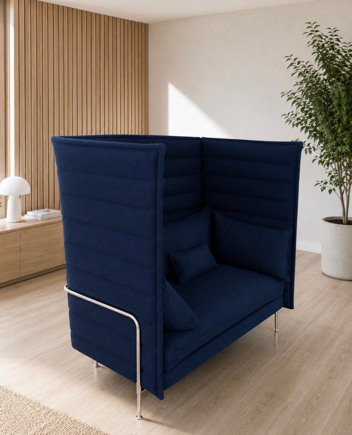 Prachtige Vitra Alcove akoestische design bank, Ophalen, 150 tot 200 cm, Tweepersoons, 75 tot 100 cm