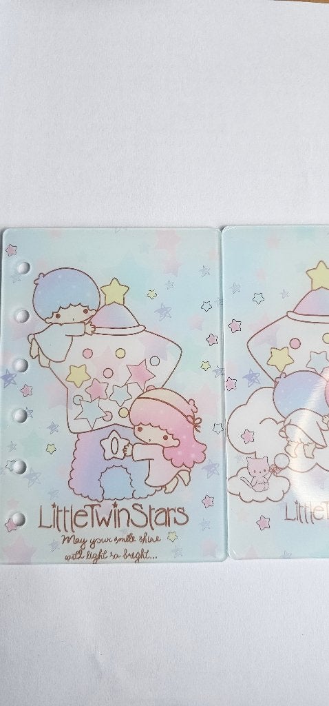 twin star acrylic a7 cover notebook , sanrio, Ophalen of Verzenden, Nieuw