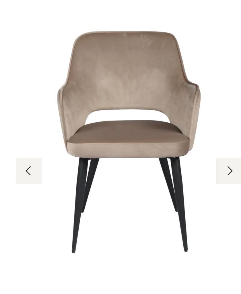 4 Karwei Puck eetkamerstoelen - Zo goed  als nieuw, Huis en Inrichting, Stoelen, Zo goed als nieuw, Vier, Stof, Overige kleuren