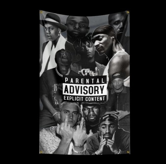 Grote vlaggen 2pac / Tupac Shakur (150x90cm), Ophalen of Verzenden, Nieuw