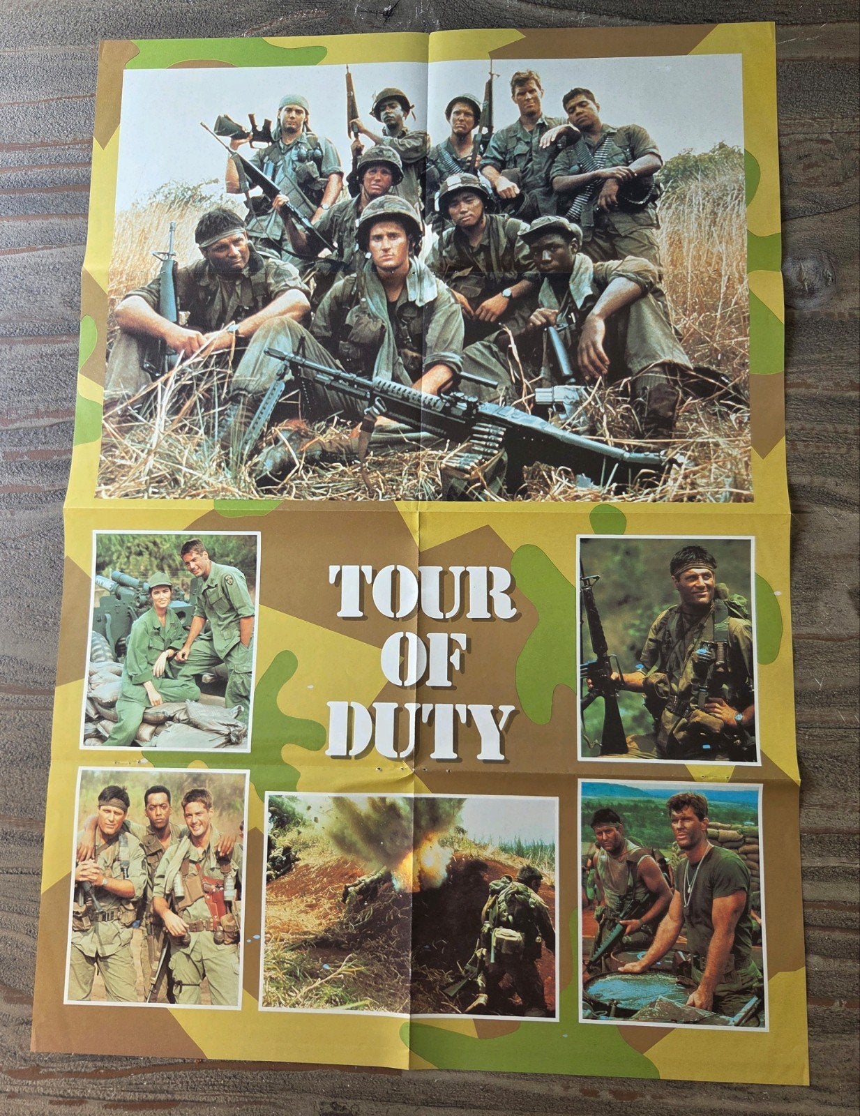 Tour of Duty Poster - jaren '80, Rechthoekig Staand, Ophalen of Verzenden, Zo goed als nieuw, A1 t/m A3