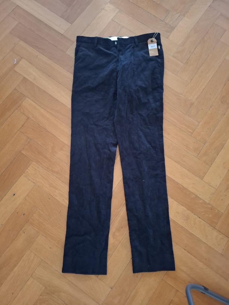 Bellerose corduroy broek (ribfluweel) met prijskaart, Maat 38/40 (M), Blauw, Nieuw, Ophalen of Verzenden
