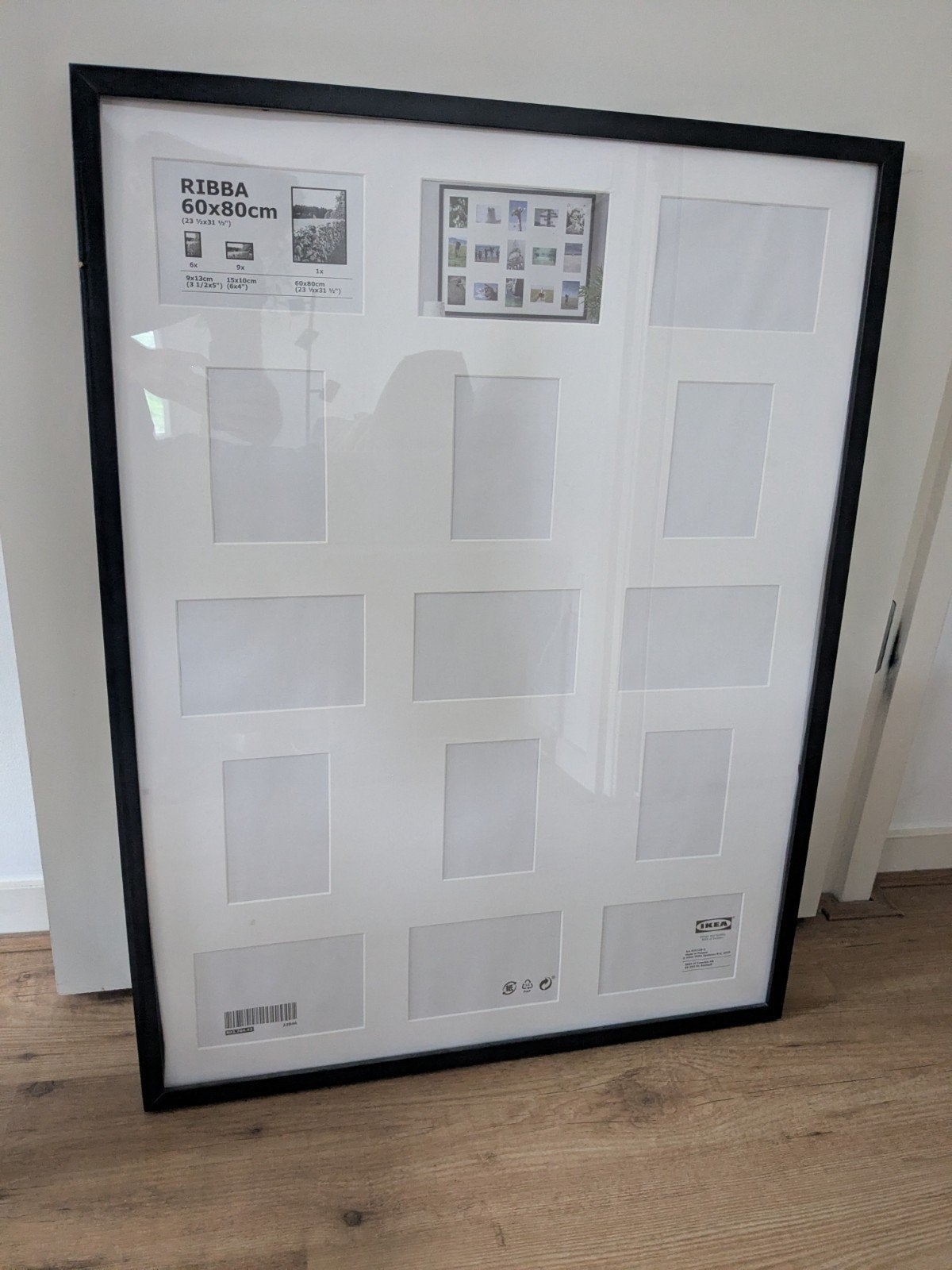 IKEA RIBBA Fotolijst 60x80cm met passe-partout, Ophalen, Zo goed als nieuw, 75 cm of meer, 50 tot 75 cm