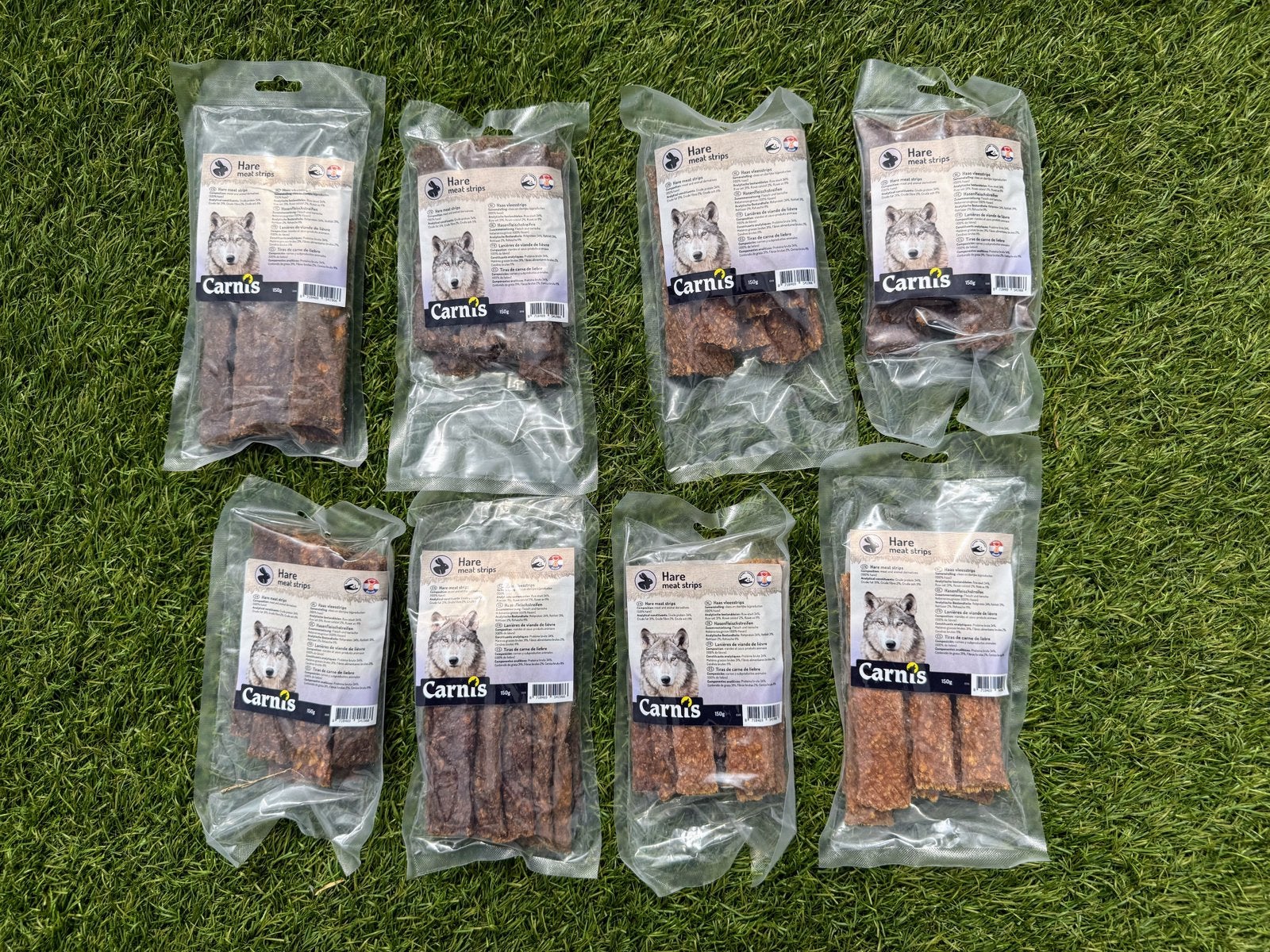 8x CARNIS hare meat strips, Dieren en Toebehoren, Dierenvoeding, Ophalen of Verzenden, Hond