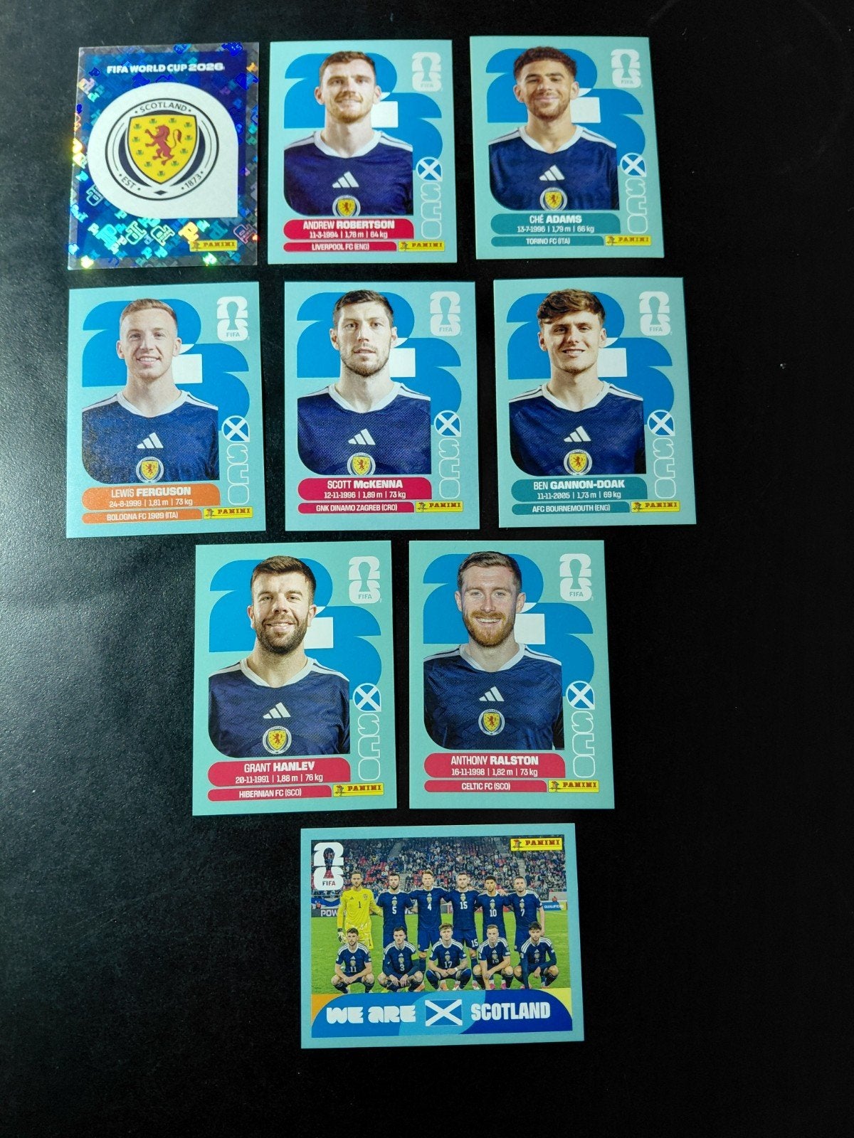 Schotland (panini wk 2026 stickers), Ophalen of Verzenden, Nieuw, Buitenlandse clubs, Poster, Plaatje of Sticker