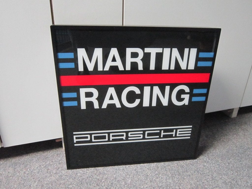 PORSCHE MARTINI LED LICHTRECLAME, Ophalen, Nieuw, Lichtbak of (neon) lamp