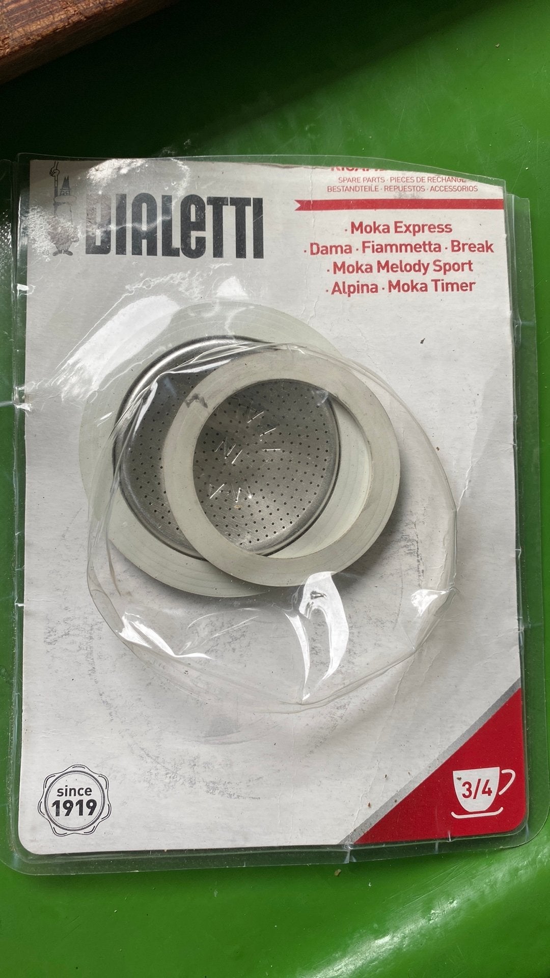 Bialetti filter en rubber, Overige modellen, Nieuw, Gemalen koffie, Ophalen of Verzenden