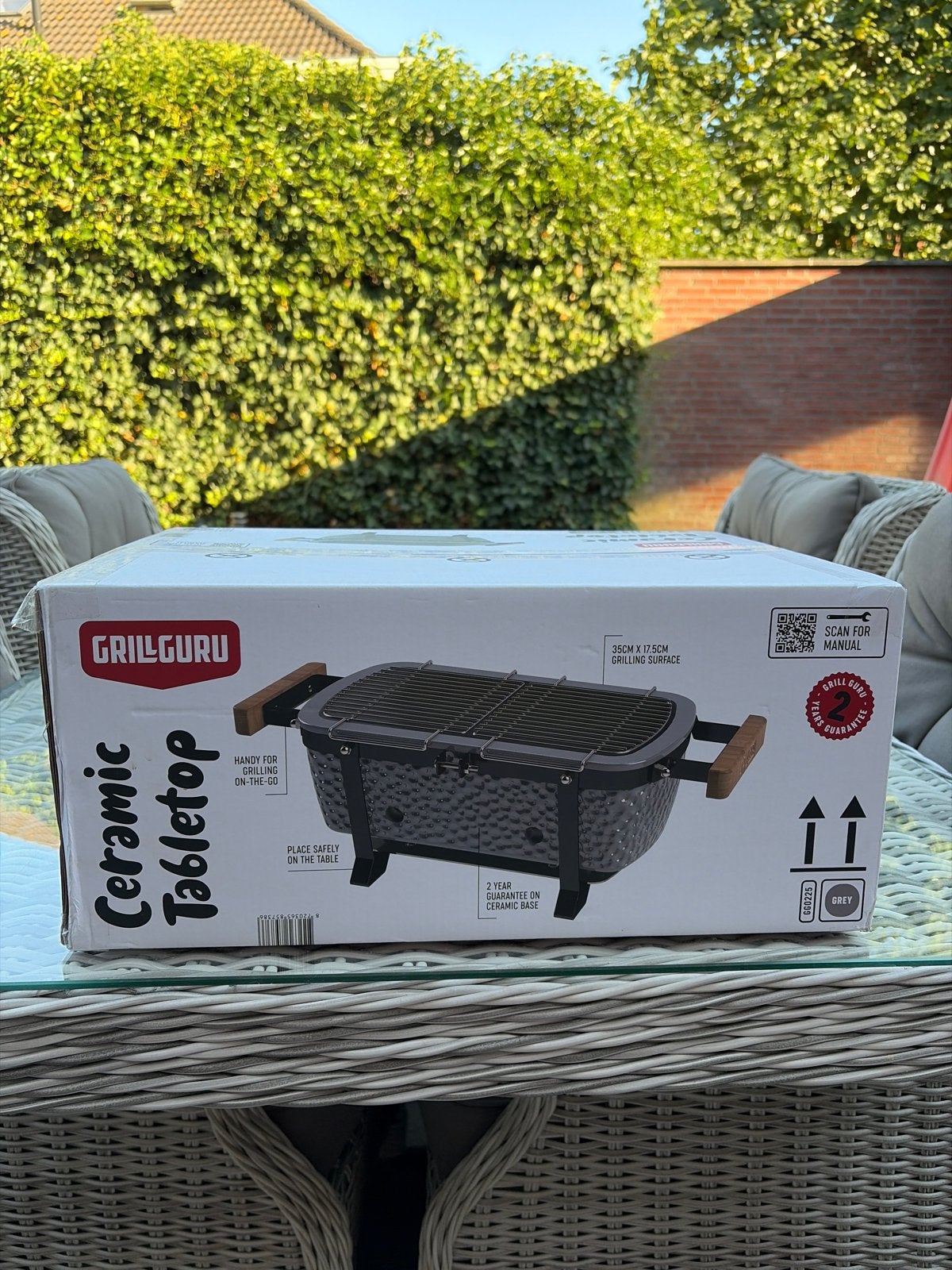 Grill Guru Keramische Tafel BBQ - Nieuw in doos, Ophalen of Verzenden, Nieuw