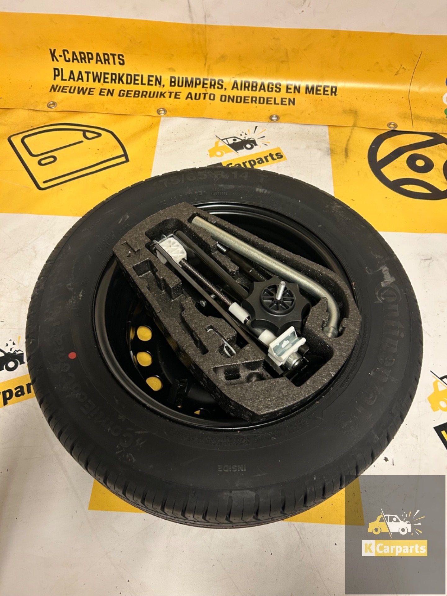 Reservewiel + Gereedschapset VW up SEAT Mii Citigo 14 inch, Auto-onderdelen, Carrosserie en Plaatwerk, Info@fabrikant.eu, Ophalen of Verzenden