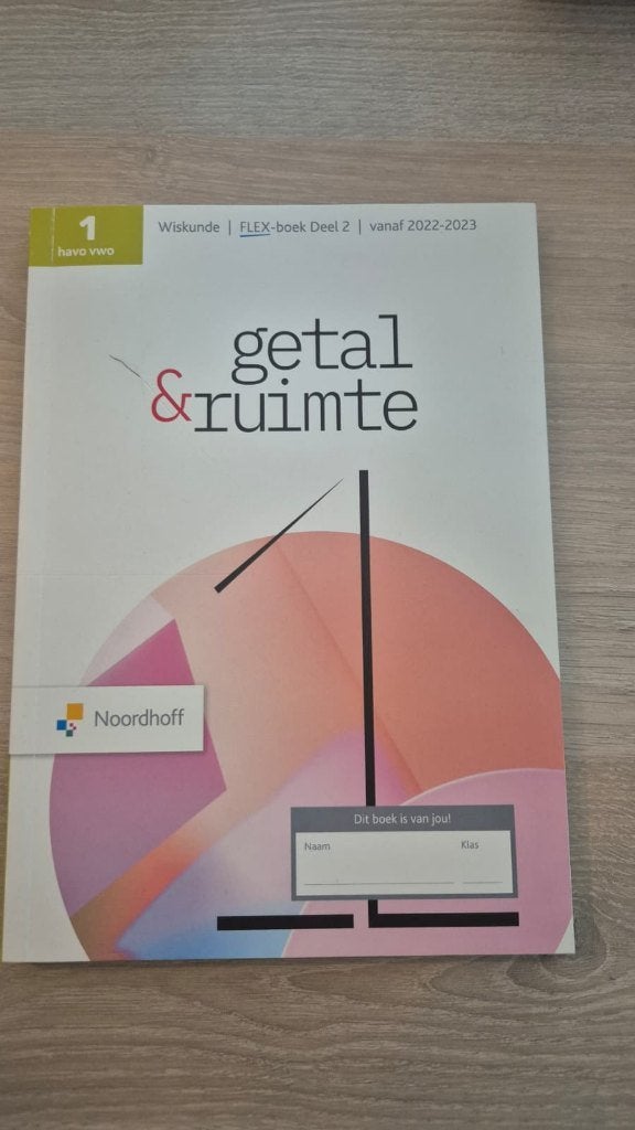 Getal en Ruimte Flexboek Deel 2 - Havo 1, Boeken, Wiskunde A, HAVO, Ophalen of Verzenden, Zo goed als nieuw