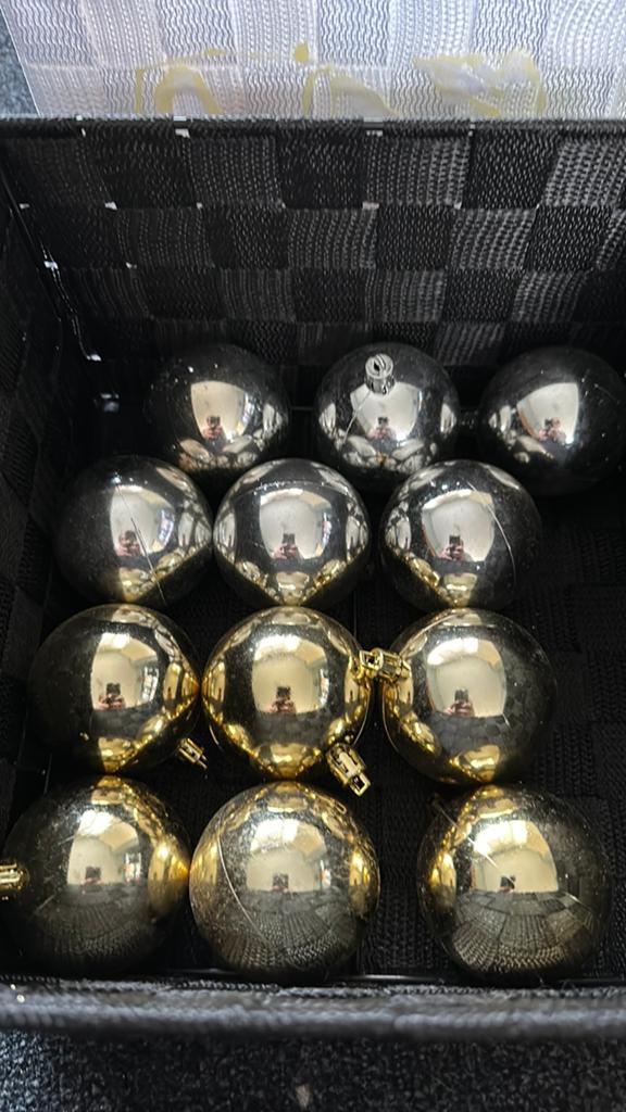 Laatste ‼️ 12 mooie goud/zilver kerstballen te koop nieuw‼️, Diversen, Kerst, Ophalen of Verzenden, Nieuw