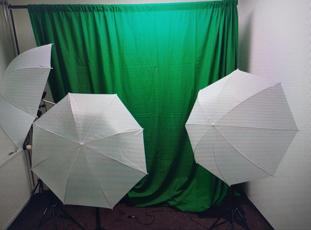 Studioset met lampen en refectiescherm, Audio, Tv en Foto, Fotografie | Fotostudio en Toebehoren, Ophalen
