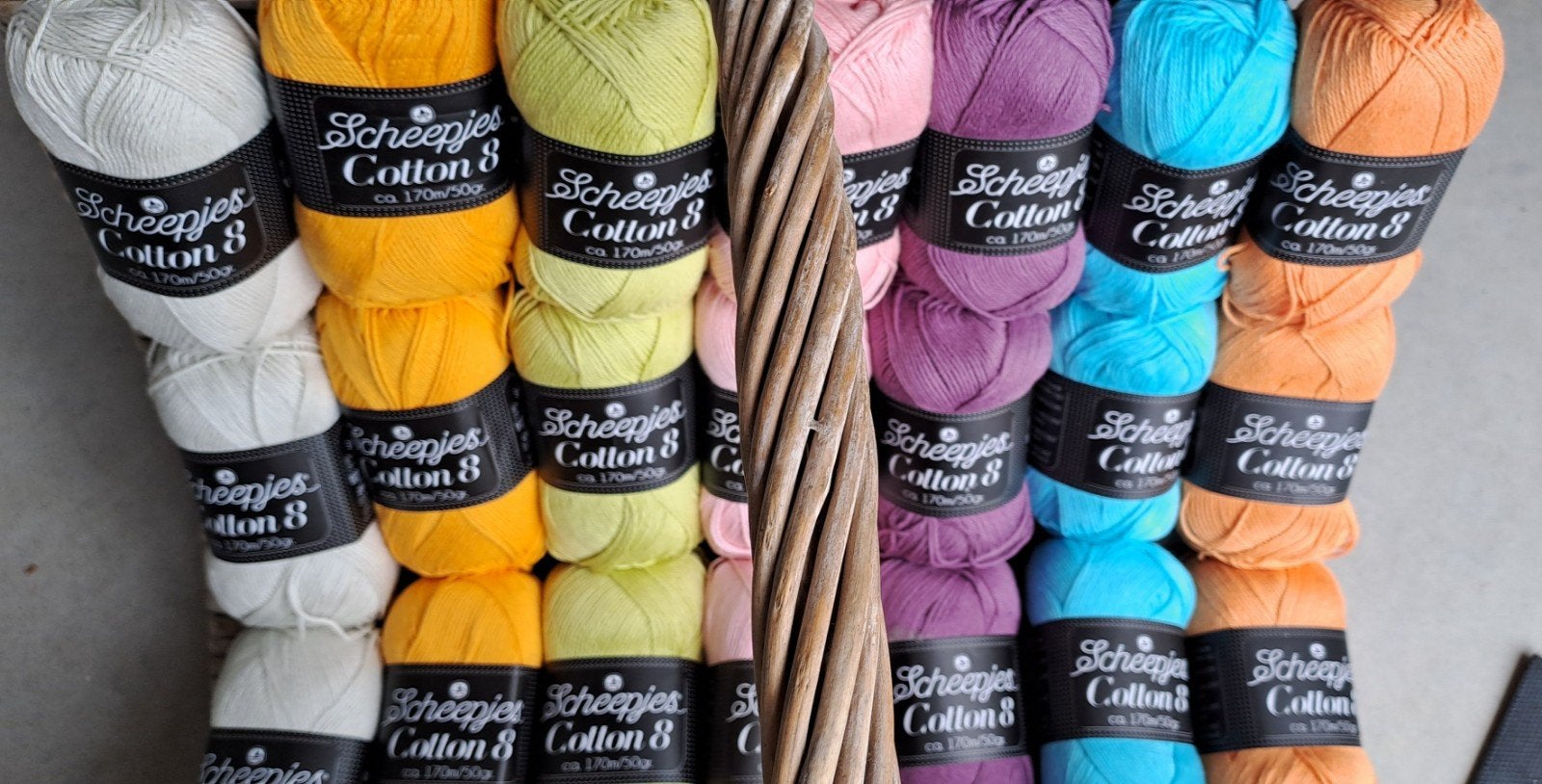 Nieuw Scheepjes Cotton 8 katoen garen - 35 bollen, Ophalen of Verzenden, Nieuw, Breien of Haken, Wol of Garen
