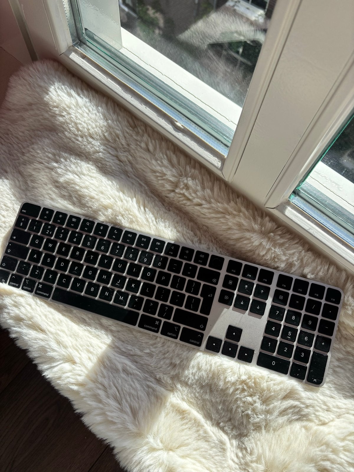Magic Keyboard met Touch ID Zwart (USB–C), Ophalen of Verzenden, Zo goed als nieuw, Draadloos, Qwerty