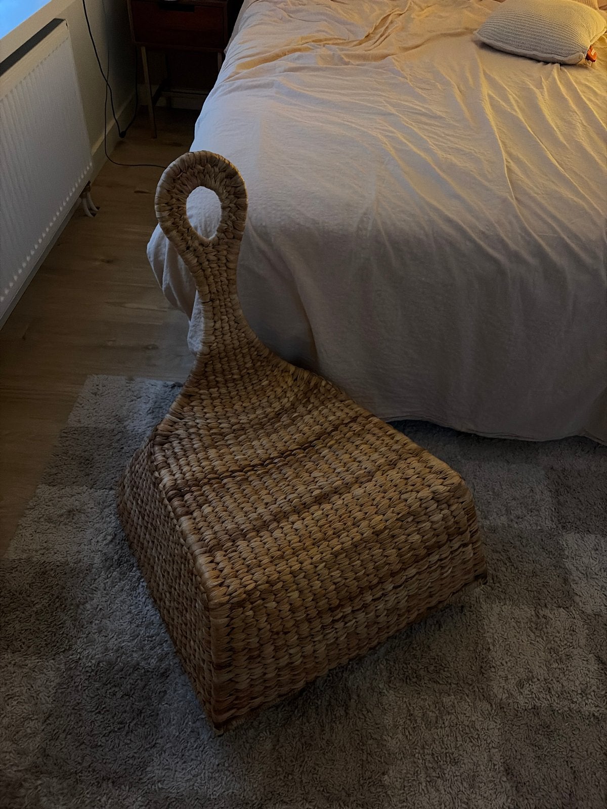 Vintage IKEA Gullholmen Rotan Schommelstoel, 2002, Huis en Inrichting, Gebruikt, Bruin, Riet of Rotan, Ophalen of Verzenden