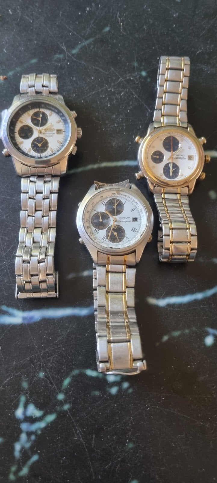 seiko panda dial, Ophalen, Staal, Zo goed als nieuw, Seiko