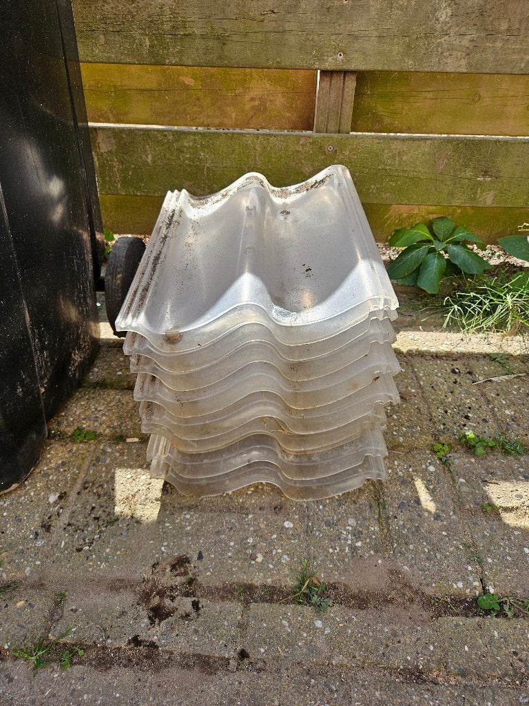 Transparante doorzichtige sneldekpan 11 stuks, Doe-het-zelf en Verbouw, Ophalen, Kunststof, Gebruikt, Overige kleuren