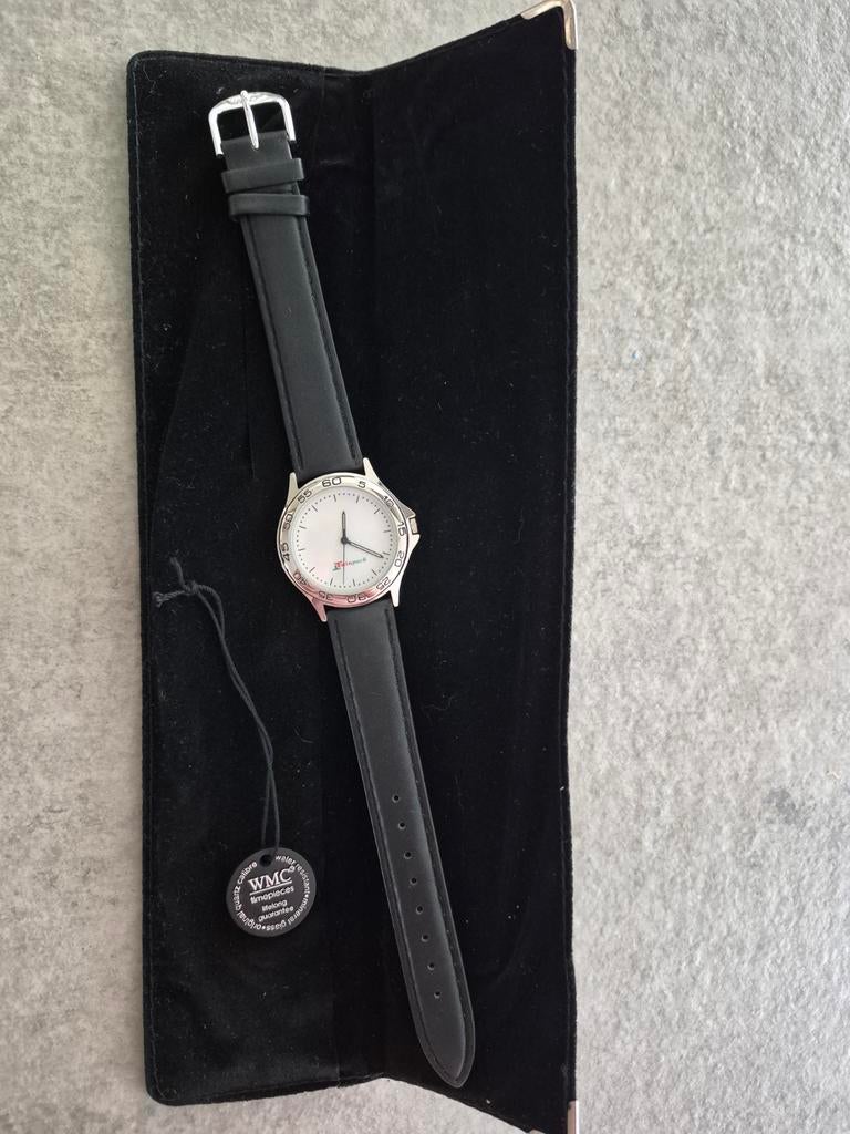 Vintage WMC 8813  Excellence Polshorloge, Sieraden, Tassen en Uiterlijk, Horloges | Dames, Overige merken, Leer, Staal, Polshorloge