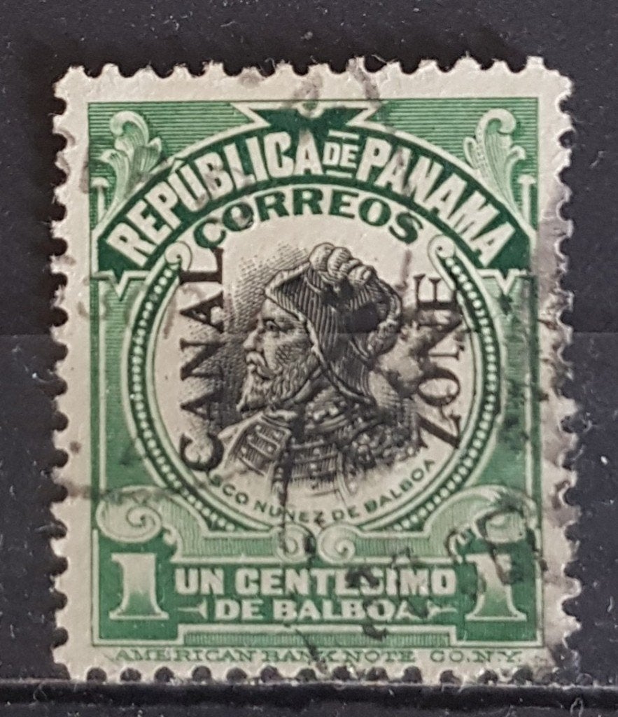Panamakanaalzone Postzegel (B3-P7), Ophalen of Verzenden, Gestempeld, Midden-Amerika