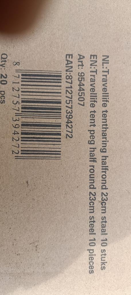 Tentharingen halfrond 23cm staal (200 stuks), Ophalen of Verzenden, Nieuw