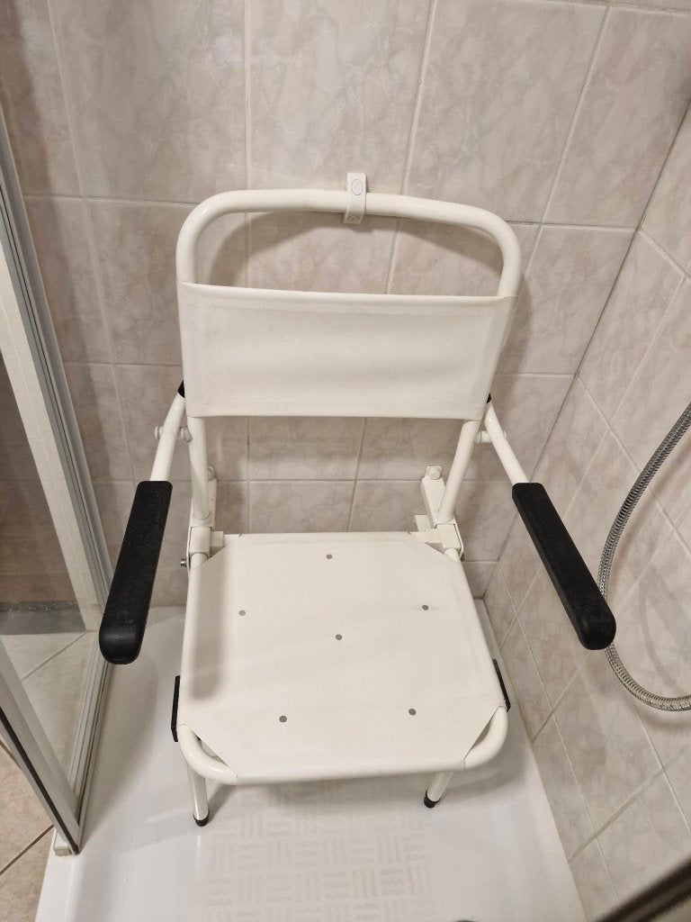 Douche stoel wandmontage inclusief wandbeugel, Ophalen, Gebruikt