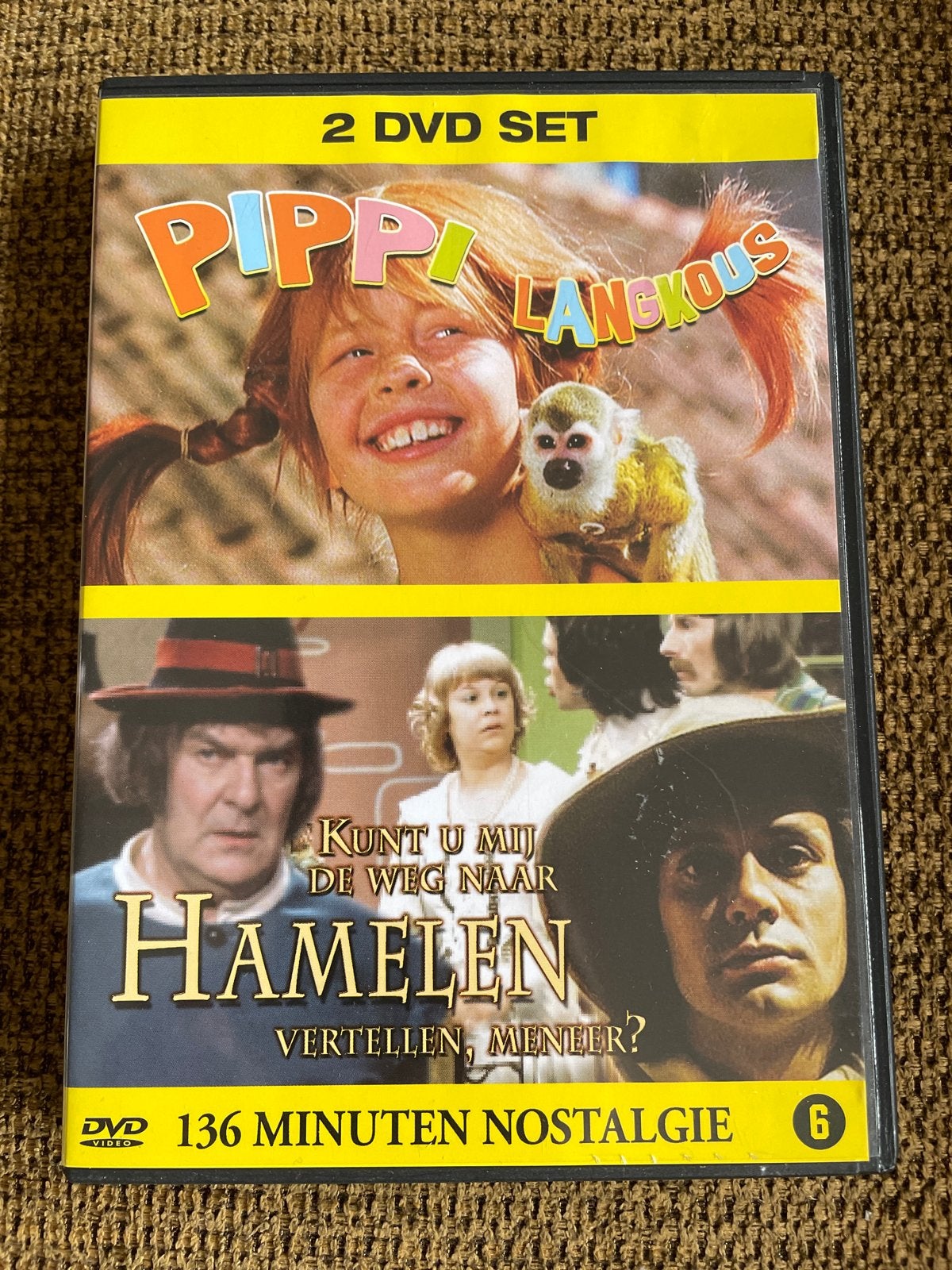 Pippi Langkous & Hamelen - 2 dvd Set, Zo goed als nieuw, Vanaf 6 jaar, Familie, Film