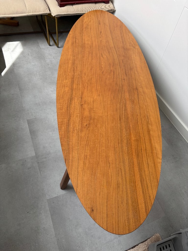 Ikea Stockholm salontafel ovaal met bergruimte, Ophalen, Gebruikt, Scandi/Japandi, 50 tot 100 cm