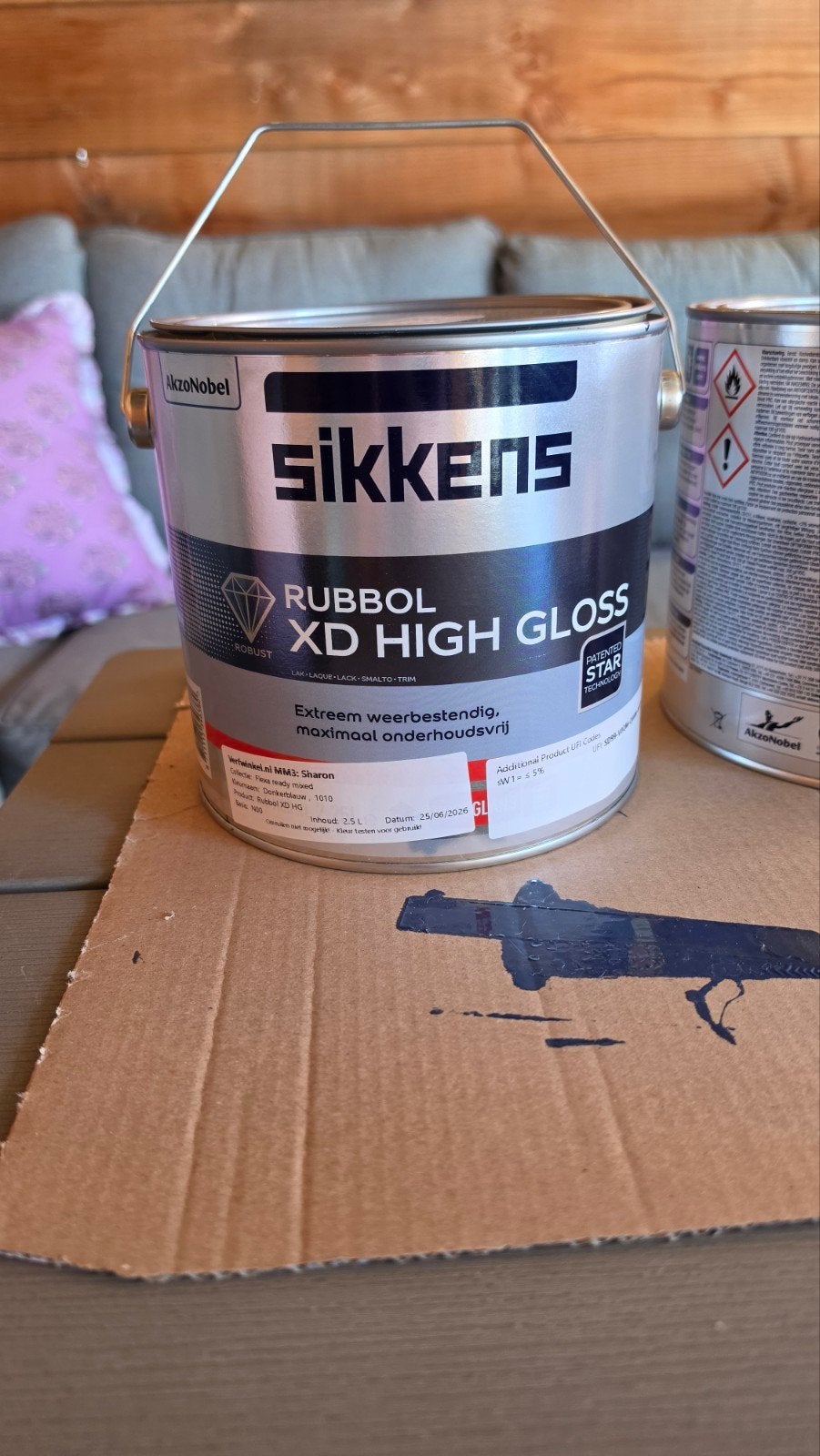 Sikkens Rubbol XD High Gloss Lak - Diepblauw, Ophalen, Nieuw, Wit, Lak