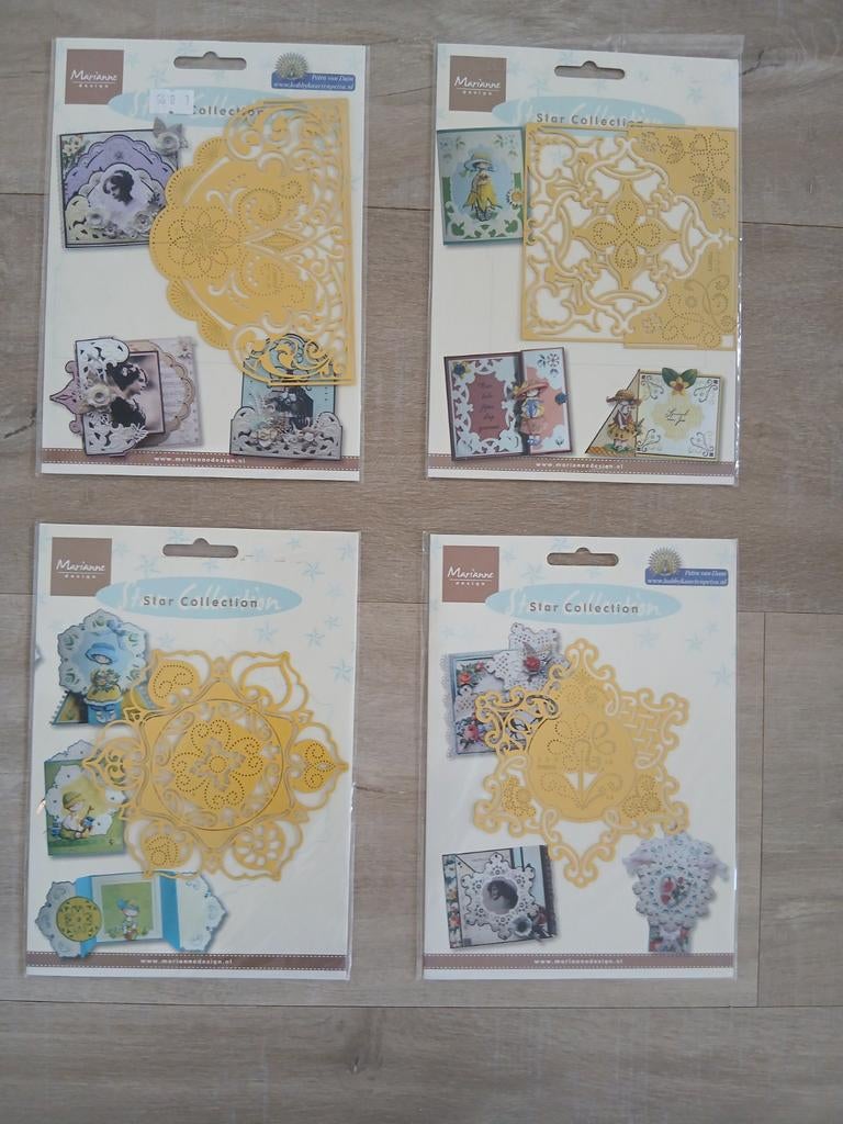 4 snij-, Emboss- en borduurmallen (nieuw), Ophalen of Verzenden, Nieuw, Overige thema's, Pons of Mal