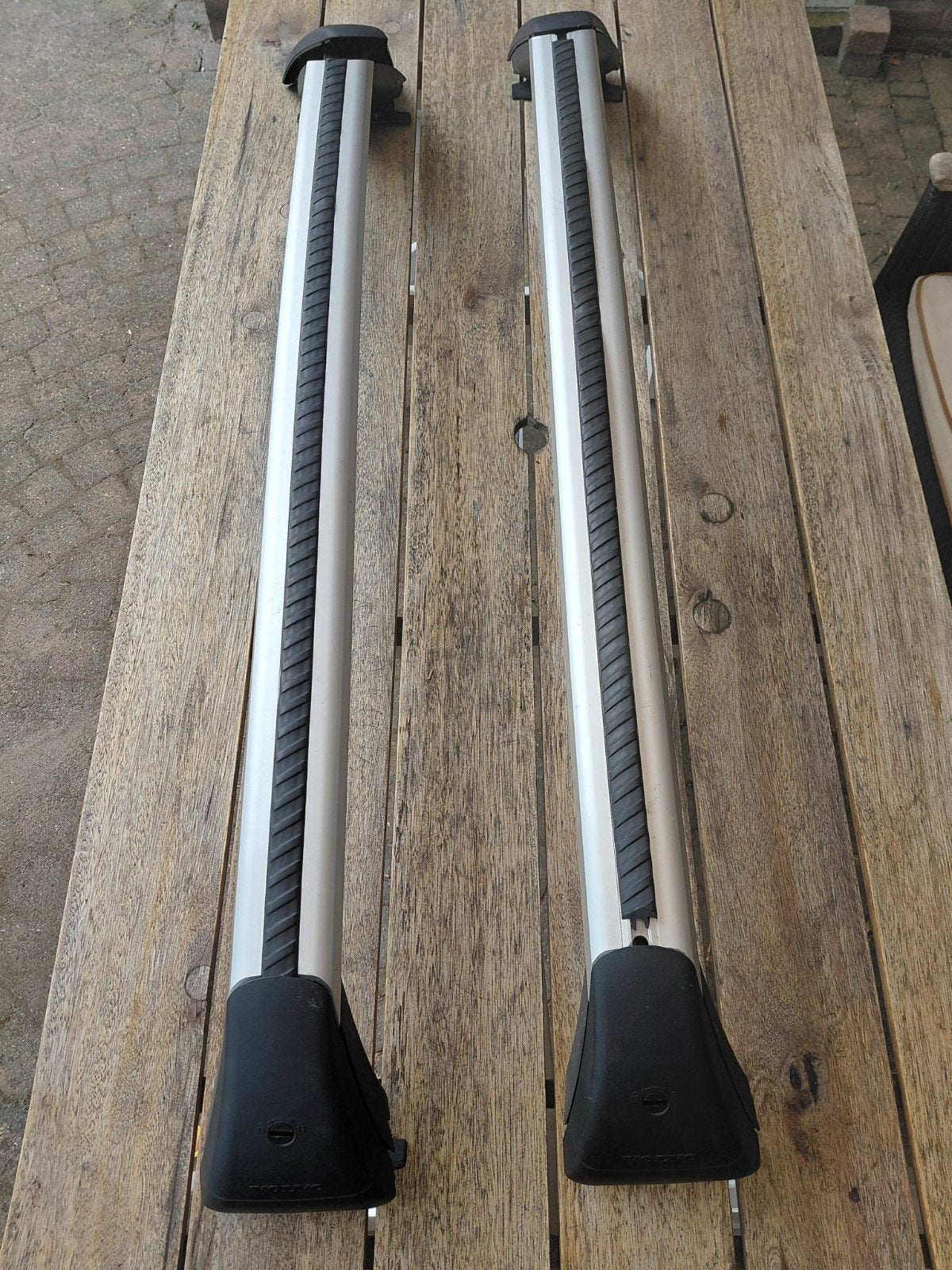 Originele Volvo dakdragers volvo V50 oa, Auto diversen, Dakdragers, Ophalen, Zo goed als nieuw