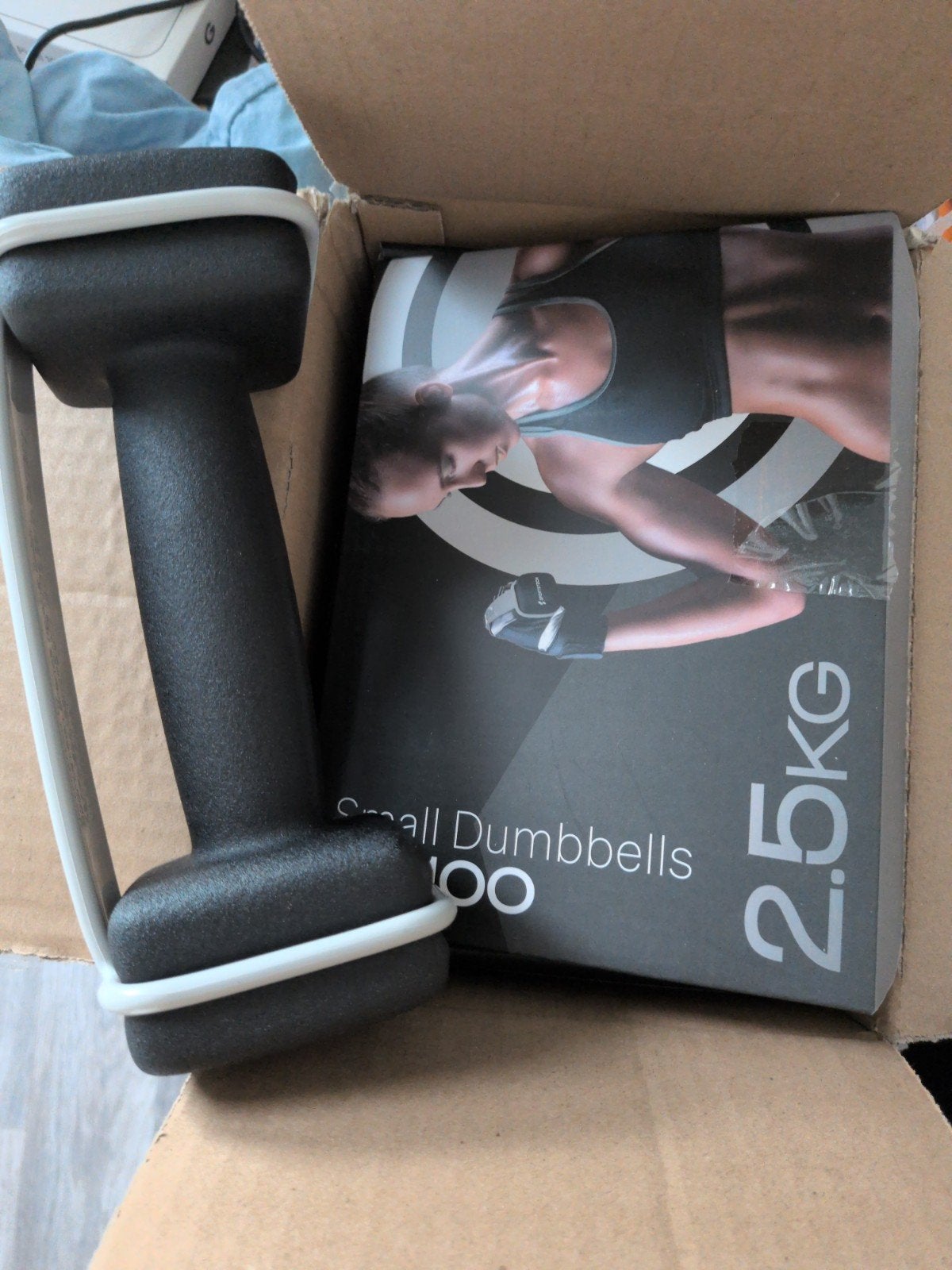 Dumbells, 2x2,5 kilo, nieuw in doos, Ophalen of Verzenden, Nieuw, Dumbbell