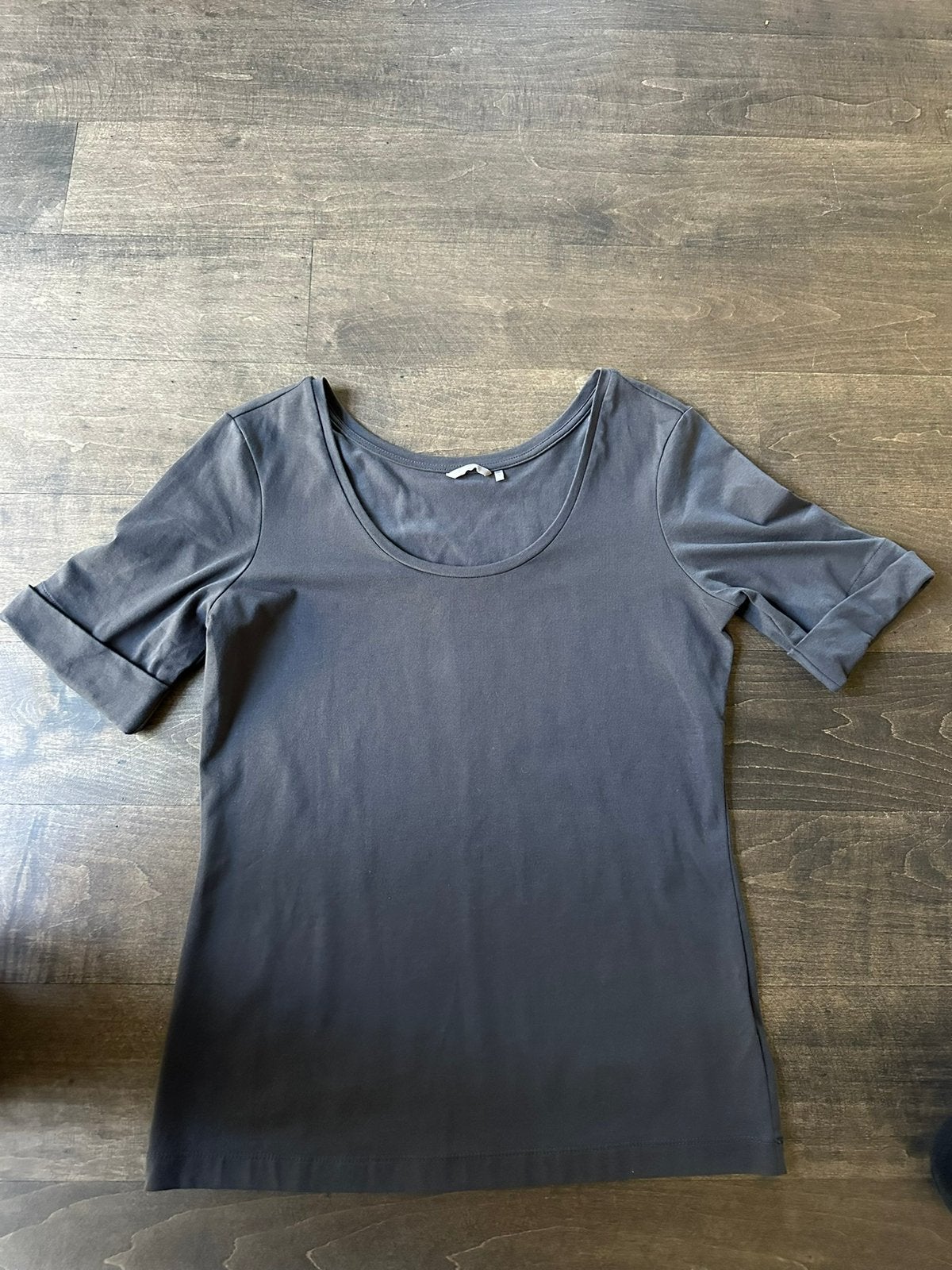 Sandwich shirt grijs maat L, Maat 42/44 (L), Ophalen of Verzenden, Zo goed als nieuw, Korte mouw