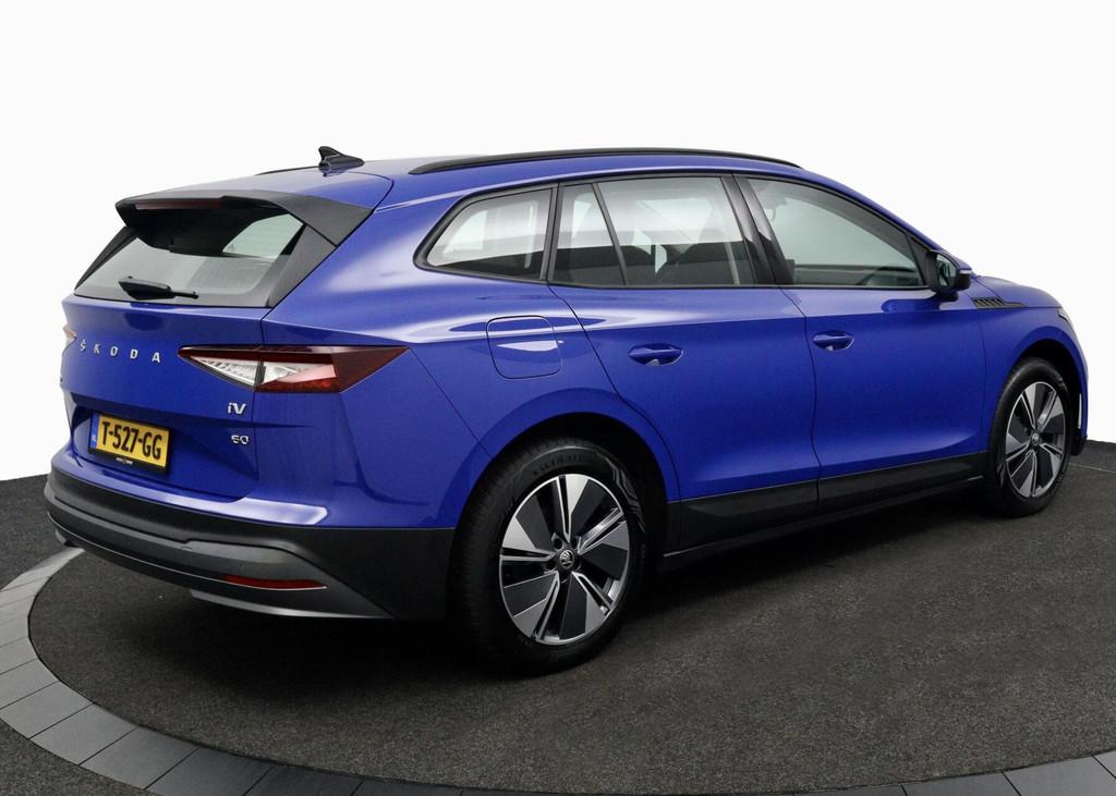 Skoda Enyaq iV 60 blauw, elektrisch, Automaat, 397 km, Achterwielaandrijving, Gebruikt