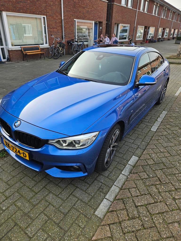 BMW 4-Serie 435DA 3.0 Xdrive Gran Coupe 2016 Blauw, Auto's, 1800 kg, Blauw, Alcantara, Diesel