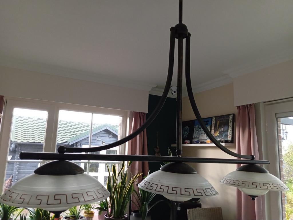 Set van  lampen: Hanglamp en Vloerlamp met Griekse stijl, Huis en Inrichting, Ophalen, 150 tot 200 cm
