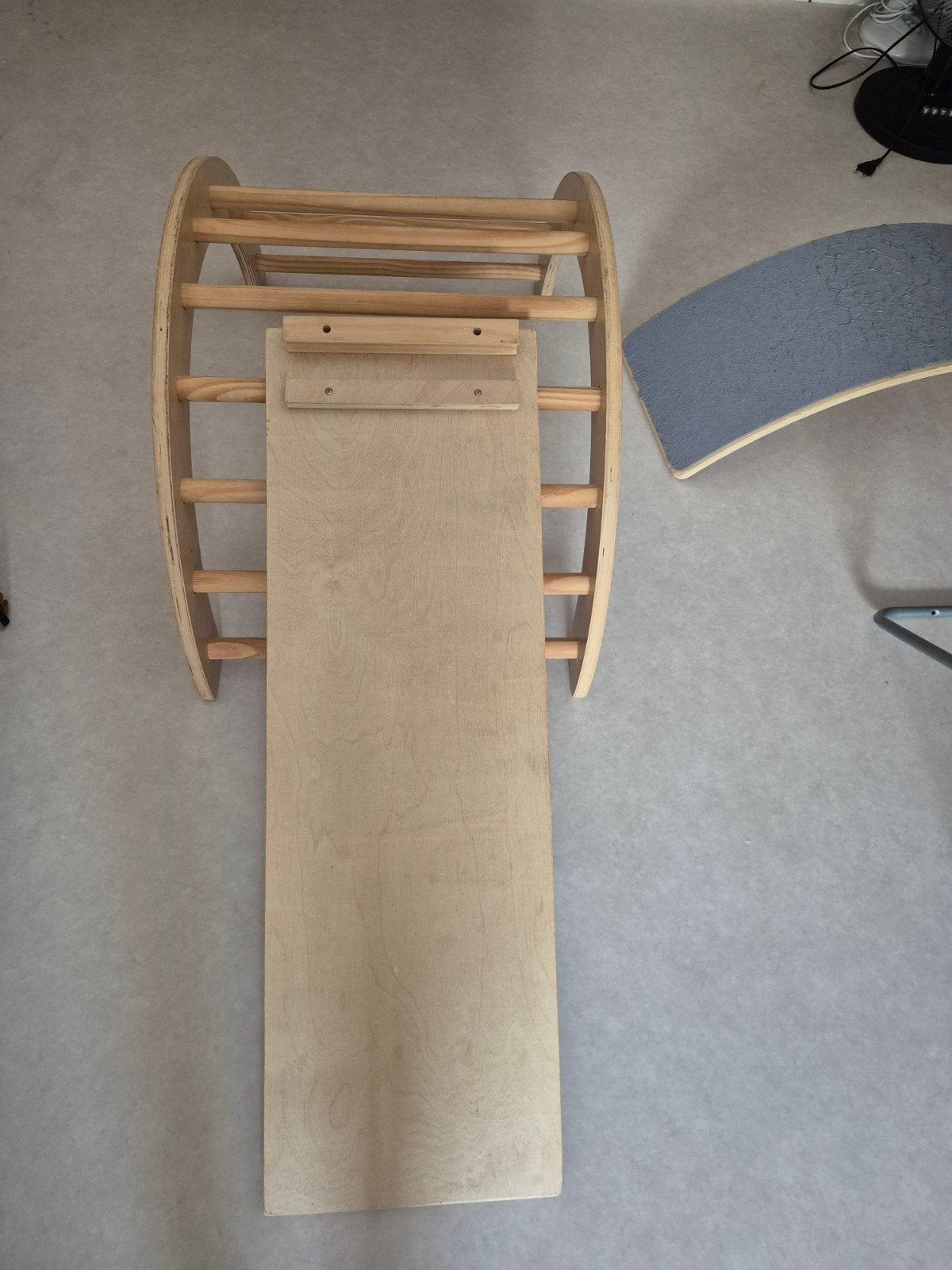 Houten Klimrek / Klimboog met Glijbaan en Klimwand, Kinderen en Baby's, Ophalen, Gebruikt, Glijbaan, Aanbouwonderdeel