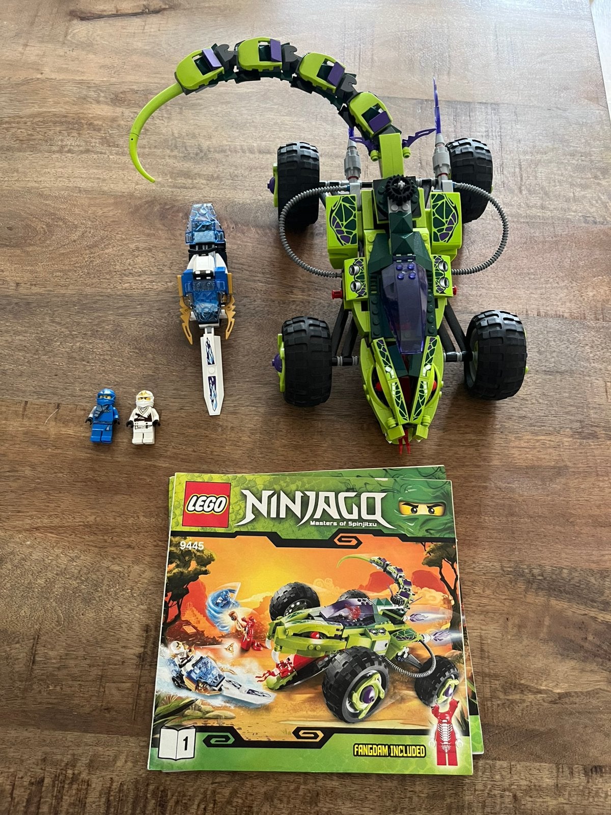 Lego Ninjago 9445 Fangpyre Truck Ambush - Compleet, Lego, Ophalen of Verzenden, Zo goed als nieuw, Inclusief instructies